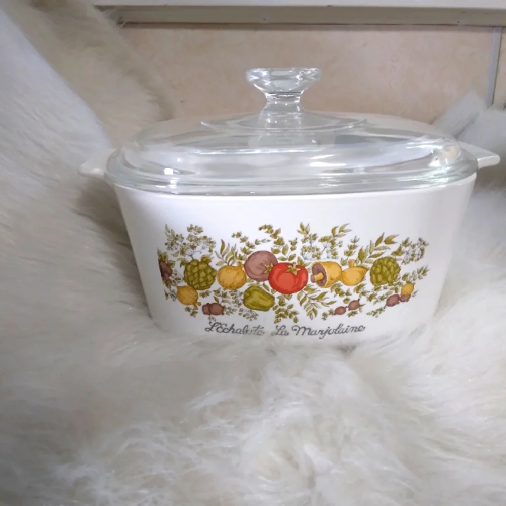 CORNINGWARE Vintage Corning ware A-3-B 3LSpice of Life L'echalote La Marjolaine